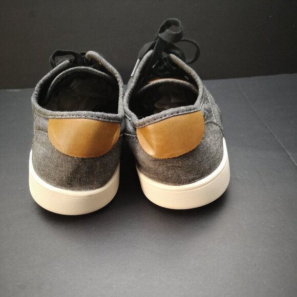 Steve Madden Men's Size 11.5 Dark Grey Lace Closure Fenta Deck Shoes - Picture 5 of 8